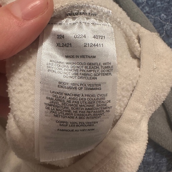 Columbia Sportswear Company Cream Grey Snap Fleece Pullover Sweater Size XL - Picture 12 of 12